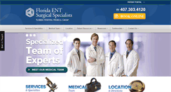 Desktop Screenshot of headnecksurgeons.com